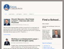 Tablet Screenshot of legalcareerpath.com